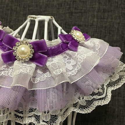 Cat Dog Pet Jewelry Necklace Bow Tie Lace Saliva Towel