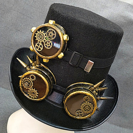 Steampunk Topper Vintage Lolita Goggles Combination Gentlemen's Hat