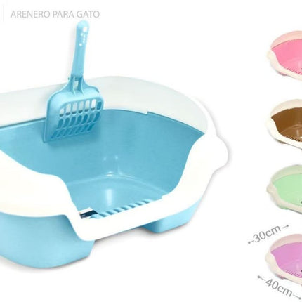 Semi-enclosed Cat Litter Box