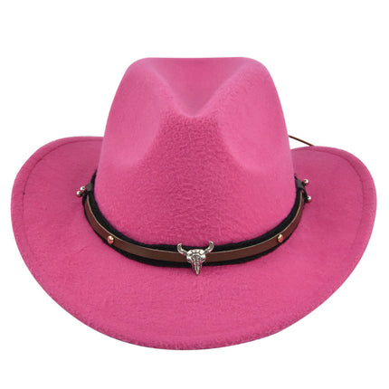 Cowhead Western Cowboy Hat Cornice