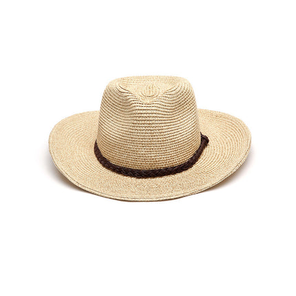 Summer Men's Foldable Outdoor Sun Hat Big Brim Straw Hat