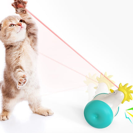 Funny Cat Toy New Product Electric Sounding Tumbler Hair Laser Chicken Funny Cat Toy
