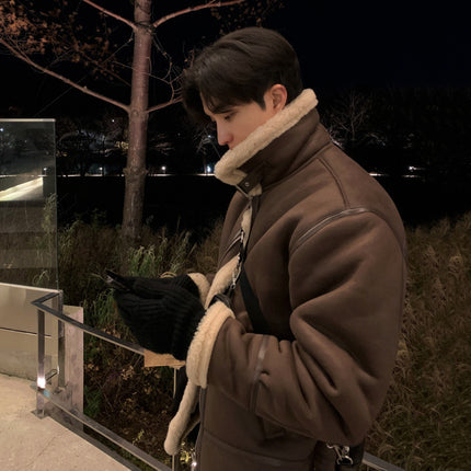 Men's Winter Loose And Warm Stand Collar Cotton-padded Coat