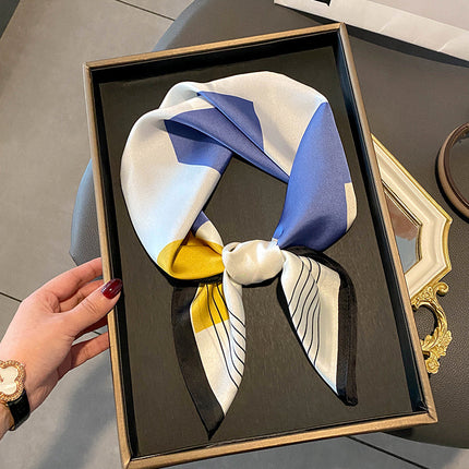 Stewardess Neck Protection Business Wear Matching Shirt Thin Scarf