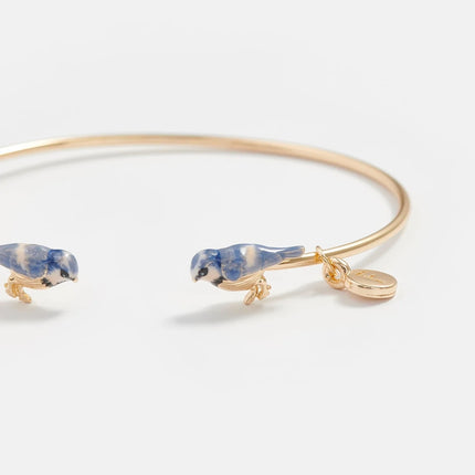 Blue Tit Series Grey Blue Necklace Bracelet