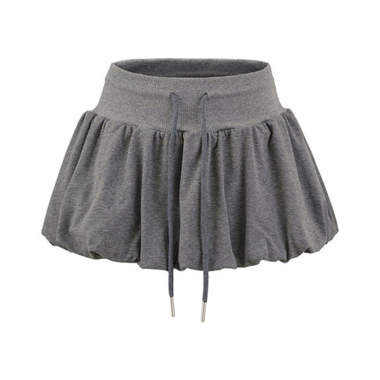 High Waist Bubble Bud Skirt