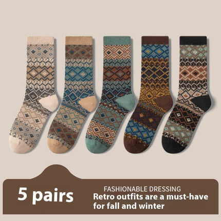 Retro Ethnic Style Socks For Women Deodorant