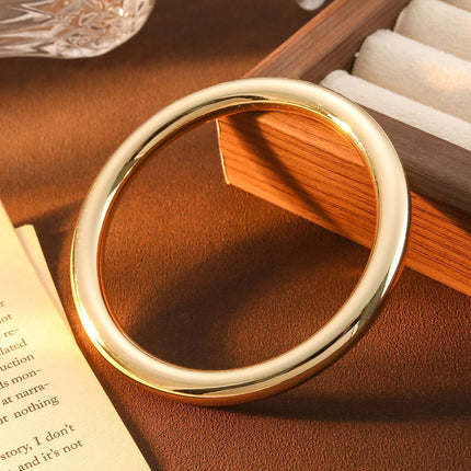 Electroplated CCB Simple Bracelet Cylindrical Three-dimensional Bracelet For Women