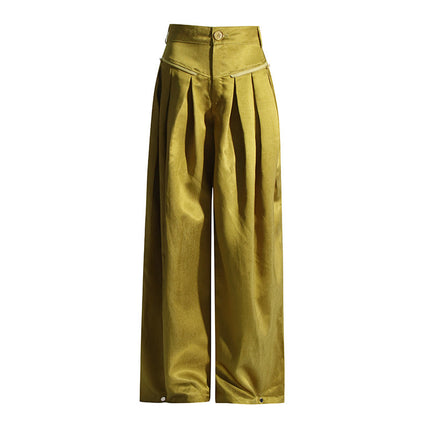 Niche Design High Waist Loose Casual Trousers