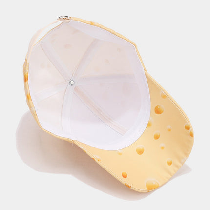 Personalized Fashion Cheese Pattern Full Printed Peaked Cap
