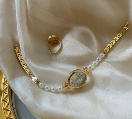 Light Luxury Pearl Bracelet Watch Women's Art Niche High-grade Simple