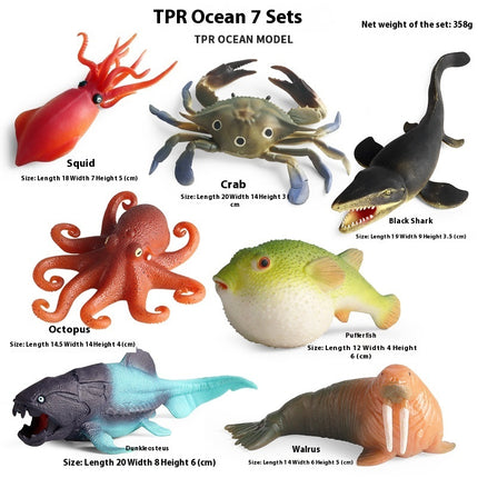 Simulation Marine Animal Model Children's Cognitive Toy