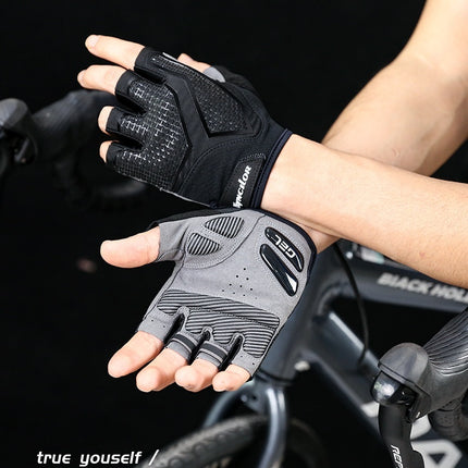 Riding Liquid Silicone Shockproof Breathable Sports Bicycle Fitness Gloves