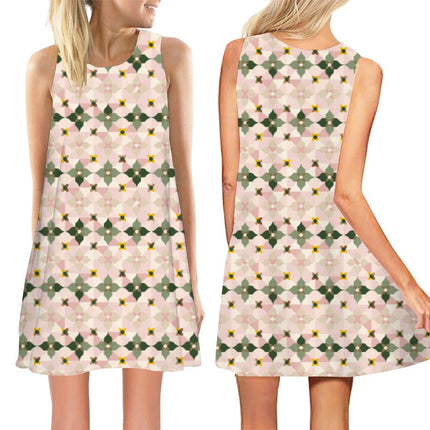 Women's New 3D Printed Sleeveless Dress