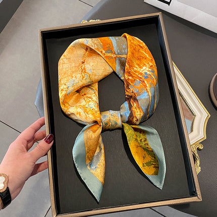 Stewardess Neck Protection Business Wear Matching Shirt Thin Scarf