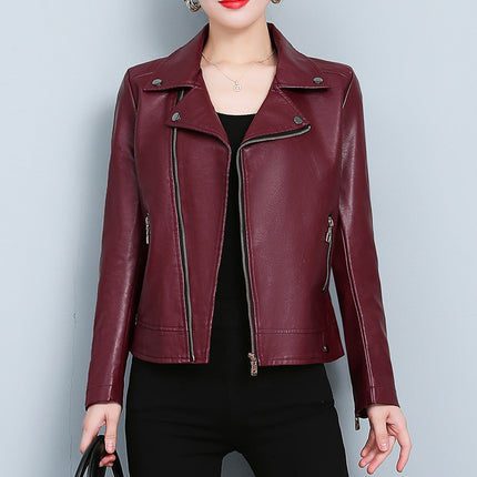 Leather Jacket Versatile Short Coat