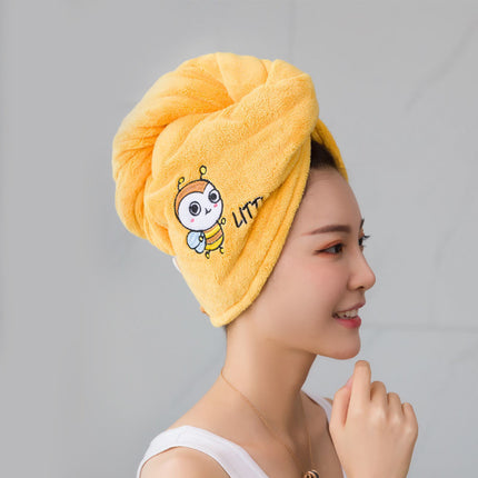 Home Daily Simple Embroidered Hair Drying