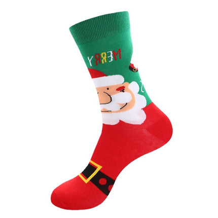 Santa Claus Snowman Elk Socks Festive