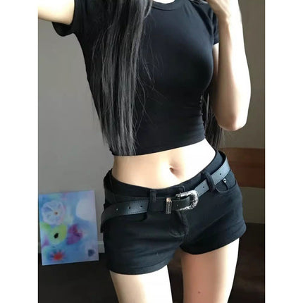 Hot Pants American Hot Girl Stretch Pants Short Slim Fashion