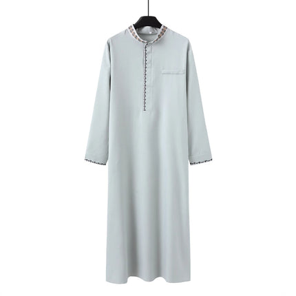 Muslim Men's Clothing Loose Lapel Fashion Robe