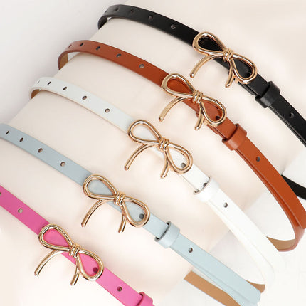 Fashion All-match Bow Decorative Band Belt
