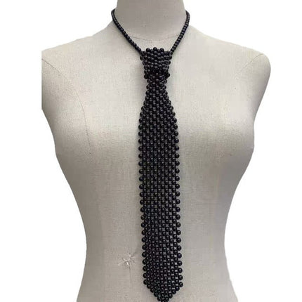 Pearl Tie Body Chains Hollow Out Handmade Retro