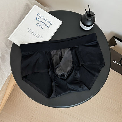 Ice Silk Lightweight Breathable Bottom Crotch Men's Triangle Underwear