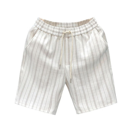 Striped Casual Shorts Men's Lightweight One Hundred Outer Wear Five Points