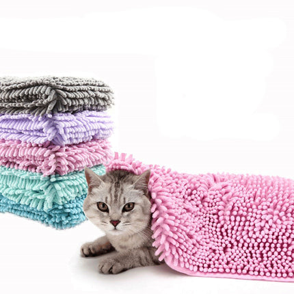 Pet Chenille Extra Size Quick-drying Absorbent Towel