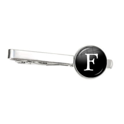 Letter Tie Clip Decoration With French Shirt