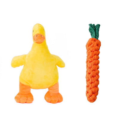 Dog Toys, Noisy, Plush, Duck, Self Congratulation, Relieving Boredom, Grinding Teeth, Biting Resistance, Energy Consumption