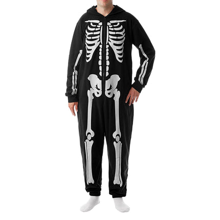 Halloween Parent Child Suit Printed Home Wear Pajamas One Piece Suit