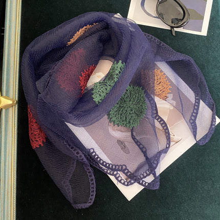 Women's Korean-style Embroidered Scarf All-matching Embroidery