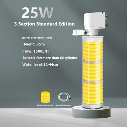 Fish Tank Built-in Filter Suction Wall-mounted Urinal