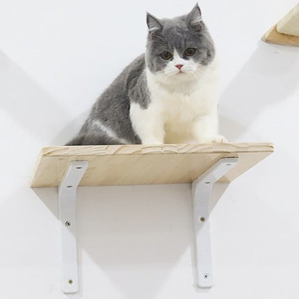 Wall Type Solid Wood Sisal Column Cat Scratching Board Toys