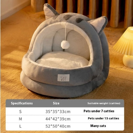 Cat Nest Four Seasons Universal Winter Warm Closed