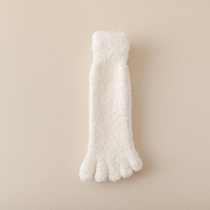 Women's Fleece-lined Thickened Home Sleeping Floor Toe Socks