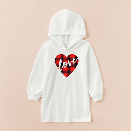 White Parent-Child Sweater Dress Mother And Daughter Multiple