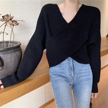 Batwing Sleeve Loose Sweater Sweater For Women