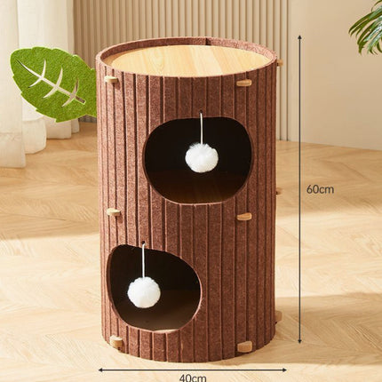 Cat Scratch Board Felt Nest Four Seasons Universal Tree Pet Supplies