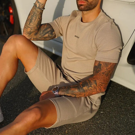 Men's Fashion Casual T-shirt Shorts Sports Suit
