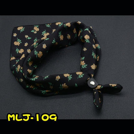 Floral British Retro Fashion Suit Scarf