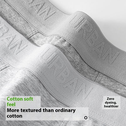 Summer Breathable Plus Size Boys Pure Cotton Boxer Briefs Head