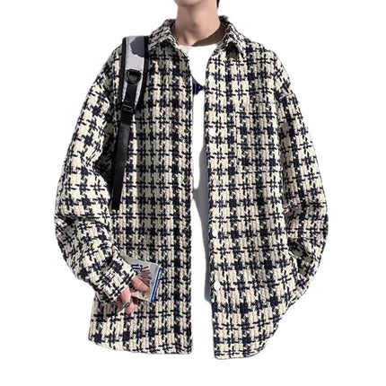 Lapel Men's Loose Casual Plus Size Jacket Coat
