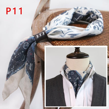 All-matching Men's Scarf Thin Youth Silk Scarf