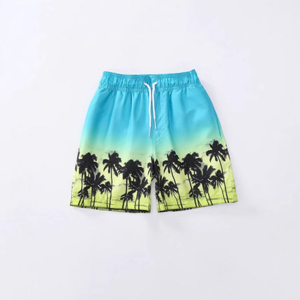 Boy Loose Lace-up Adjustable Sports Shorts