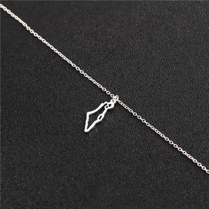 Israel Hollow Charm Pendant Necklace