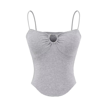 American Hot Girl Style U-neck Midriff-baring Camisole Women