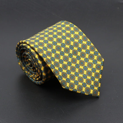 Super Soft Bohemian Silk Ties Men's Fashion 75mm Necktie