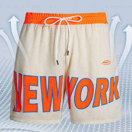 Printed Lettered Casual Men's Breathable Shorts